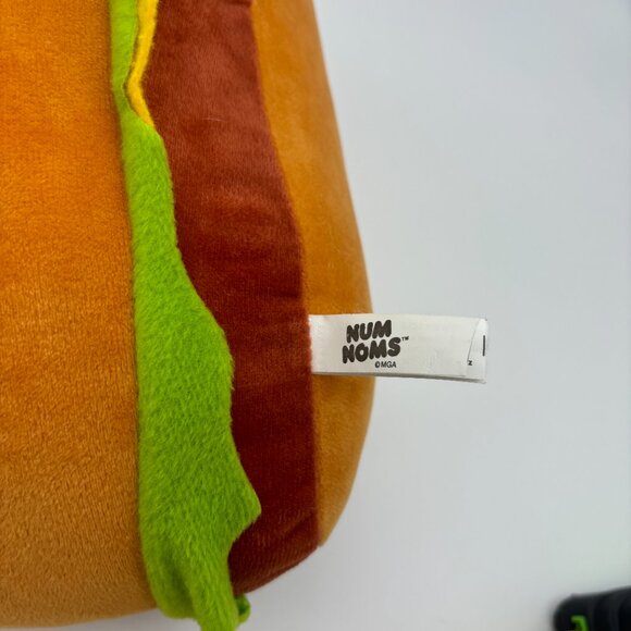 Num Noms Hammy Cheeseburger Plush Stuffed Toy 2018 Sewn Eyes Burger Pillow UC - Picture 3 of 5